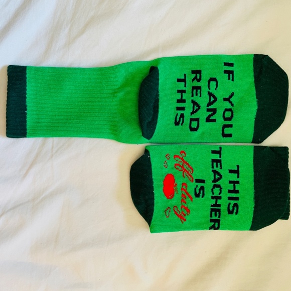Brand New 2-PC Teacher’s Gift; Mug & Custom-Made Socks - Picture 4 of 8
